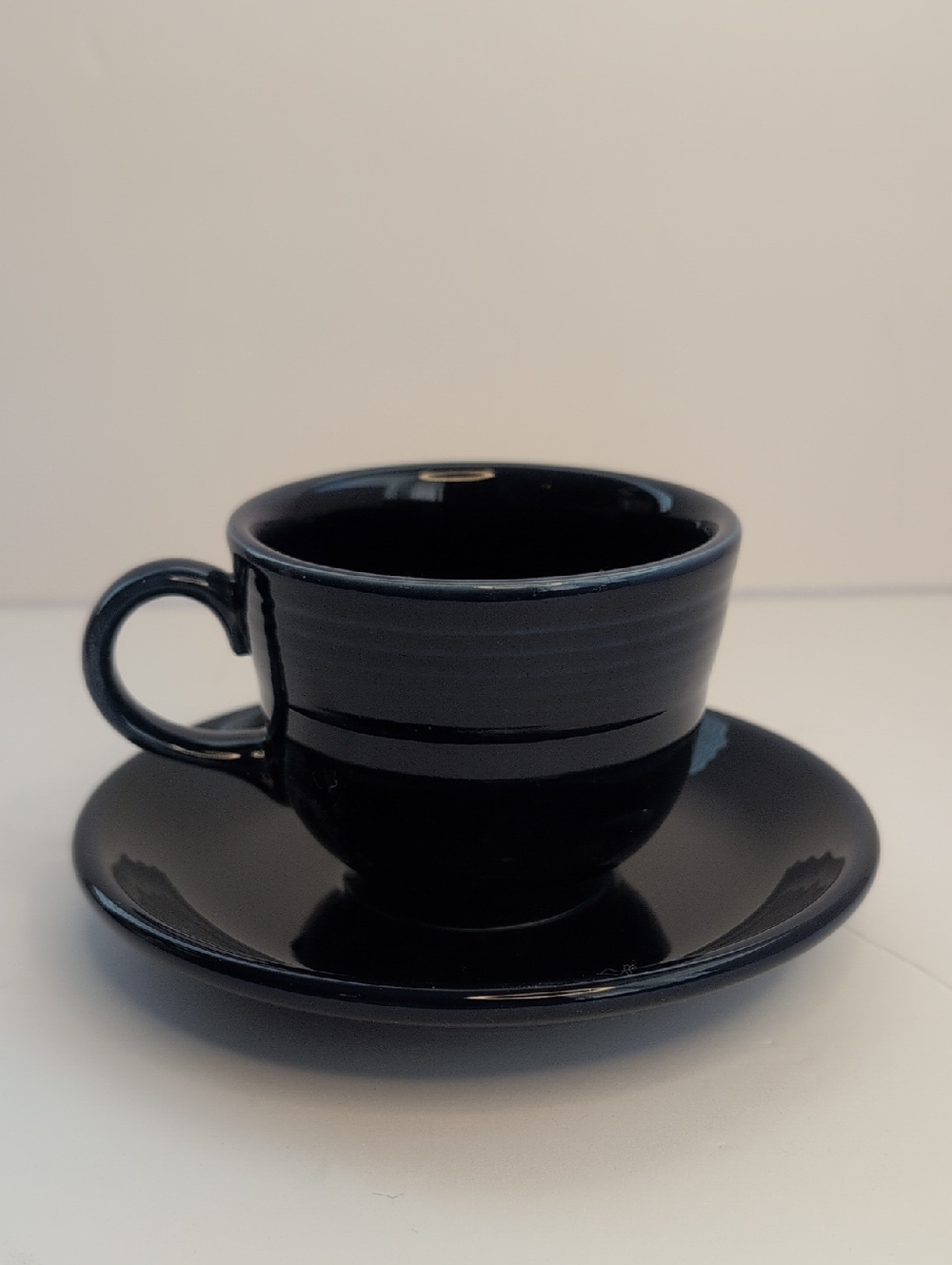 Fiestaware Blue Small Cup and Saucer Set